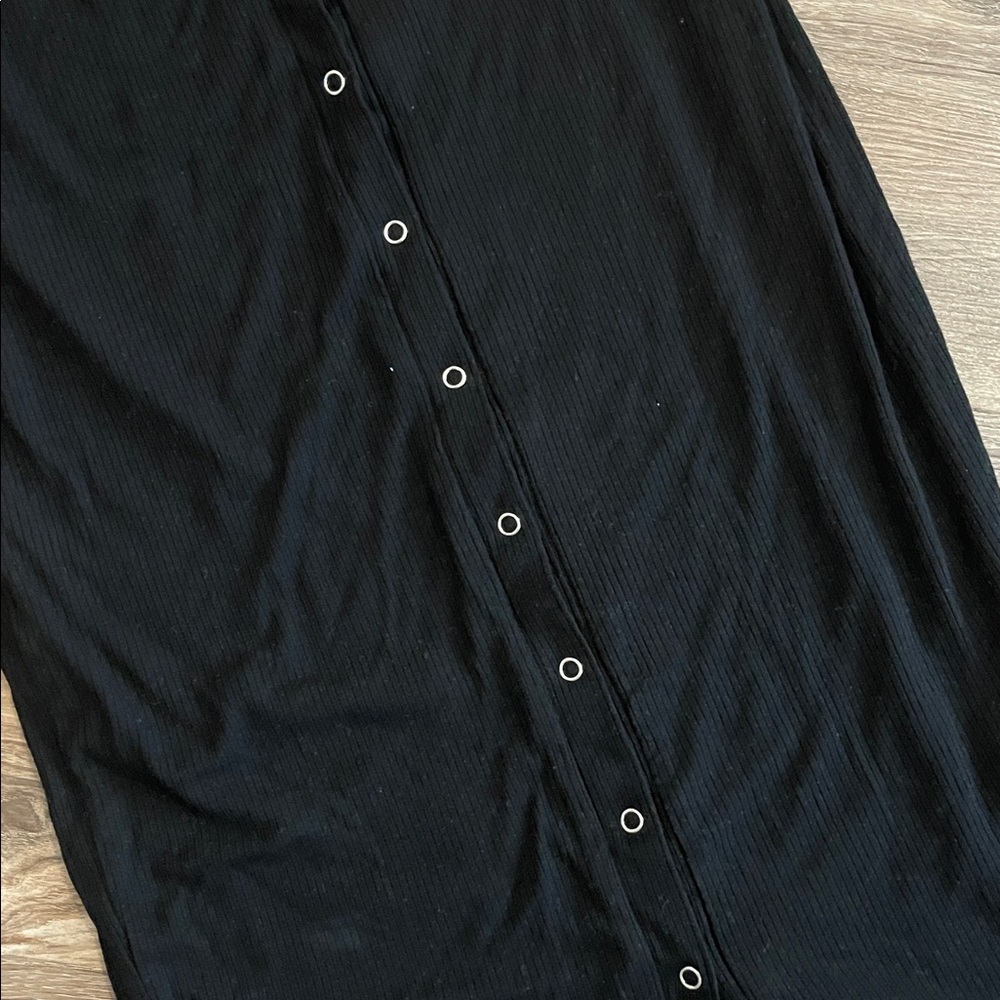 Privacy Please Rue Button Down Ribbed Dress - Picture 3 of 5